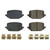 2020-2024 Ford | Lincoln Brake Pads Set of 4 | Z17 Evolution Ceramic | Low-Dust Formula, Noise-Free, Fade-Free | Premium Hardware Included