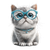 Kawaii Cat Girl V4 Vinyl Car Decal Sticker – Waterproof & UV-Resistant 3.4133333333333336"