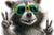 Cool Raccoon Shades Vinyl Car Decal Sticker – Waterproof & UV-Resistant 5.97333333333333