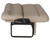 Lippert Components Sofa 2020135030 Thomas Payne Furniture; Jack Knife; Seating For 3; Altoona; PolyHydeÂ Euro Leather Vinyl; Foam Cushion; With Fold Down Center And Cup Holders; Leg Kit 364582 Must Be Purchased Separately