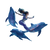 Luminous Blue Mermaid Vinyl Car Decal Sticker – Waterproof & UV-Resistant 3.4133333333333336"