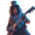 Stylized Guitarist V2 Vinyl Car Decal Sticker – Waterproof & UV-Resistant 6.826666666666667"