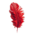 Red Fluffy Feather Vinyl Car Decal Sticker – Waterproof & UV-Resistant 6.826666666666667"