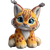 Lynx Plush Toy Vinyl Car Decal Sticker – Waterproof & UV-Resistant 3.4133333333333336"