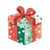 Christmas Gift Box Vinyl Car Decal Sticker – Waterproof & UV-Resistant 3.4133333333333336"