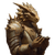 Golden Dragonborn Mage Vinyl Car Decal Sticker – Waterproof & UV-Resistant 6.826666666666667"