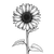 Sun Flower Vector Vinyl Car Decal Sticker – Waterproof & UV-Resistant 3.4133333333333336"
