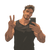 Muscular Selfie Man Vinyl Car Decal Sticker – Waterproof & UV-Resistant 3.4133333333333336"