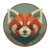 Red Panda Art V4 Vinyl Car Decal Sticker – Waterproof & UV-Resistant 3.4133333333333336"