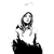 Hoodie Woman Sketch Vinyl Car Decal Sticker – Waterproof & UV-Resistant 6.826666666666667"