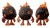Fiery Asteroid Character Vinyl Car Decal Sticker – Waterproof & UV-Resistant 5.4