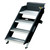 SolidStep 3.0 Fold-Up Entry Step | Stows in Doorway | Anti-Skid Tread | Black Steel/Aluminum | 400lb Capacity