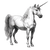 Vintage Unicorn Drawing V2 Vinyl Car Decal Sticker – Waterproof & UV-Resistant 6.826666666666667"