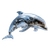 Futuristic Dolphin Cyborg Vinyl Car Decal Sticker – Waterproof & UV-Resistant 6.826666666666667"