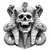 Skull Pharaoh Cobra Vinyl Car Decal Sticker – Waterproof & UV-Resistant 6.826666666666667"
