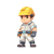 Chibi Construction Worker V5 Vinyl Car Decal Sticker – Waterproof & UV-Resistant 6.826666666666667"