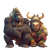 Rastafarian Animal Duo Vinyl Car Decal Sticker – Waterproof & UV-Resistant 3.4133333333333336"