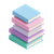 Pastel Book Stack Vinyl Car Decal Sticker – Waterproof & UV-Resistant 6.826666666666667"