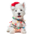 Festive Westie Puppy Vinyl Car Decal Sticker – Waterproof & UV-Resistant 3.4133333333333336"