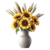 Sunflower Wheat Bouquet Vinyl Car Decal Sticker – Waterproof & UV-Resistant 3.4133333333333336"