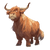 Giant Highland Cow V2 Vinyl Car Decal Sticker – Waterproof & UV-Resistant 6.826666666666667"