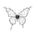 Barbed Wire Butterfly Vinyl Car Decal Sticker – Waterproof & UV-Resistant 3.4133333333333336"