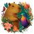 Capybara & Kolibri Love Vinyl Car Decal Sticker – Waterproof & UV-Resistant 3.4133333333333336"