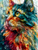 Stained Glass Cat V10 Vinyl Car Decal Sticker – Waterproof & UV-Resistant 8.213333333333333"