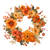 Fall Flower Wreath Vinyl Car Decal Sticker – Waterproof & UV-Resistant 6.826666666666667"