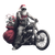 Rocker Santa Vinyl Car Decal Sticker – Waterproof & UV-Resistant 6.826666666666667"