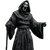 Horror Monk Reaper V2 Vinyl Car Decal Sticker – Waterproof & UV-Resistant 3.4133333333333336"