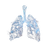 Polygonal Lungs Art Vinyl Car Decal Sticker – Waterproof & UV-Resistant 3.4133333333333336"