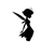 Silhouette Pixie Vinyl Car Decal Sticker – Waterproof & UV-Resistant 3.4133333333333336"