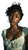 Black Woman Portrait V18 Vinyl Car Decal Sticker – Waterproof & UV-Resistant 9.706666666666667"