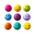 3D Smiley Faces Vinyl Car Decal Sticker – Waterproof & UV-Resistant 3.4133333333333336"