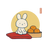 Festive Bunny Illustration Vinyl Car Decal Sticker – Waterproof & UV-Resistant 3.4133333333333336"