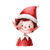 Christmas Elf V7 Vinyl Car Decal Sticker – Waterproof & UV-Resistant 6.826666666666667"