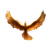 Golden Phoenix Rising V5 Vinyl Car Decal Sticker – Waterproof & UV-Resistant 6.826666666666667"