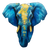 Graffiti Elephant Vinyl Car Decal Sticker – Waterproof & UV-Resistant 3.4133333333333336"