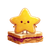 Cartoon Star Sandwich Vinyl Car Decal Sticker – Waterproof & UV-Resistant 6.826666666666667"