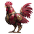 Rooster Iron Man Vinyl Car Decal Sticker – Waterproof & UV-Resistant 3.4133333333333336"