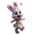 Cute Bunny Character V5 Vinyl Car Decal Sticker – Waterproof & UV-Resistant 3.4133333333333336"