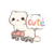 Kawaii Skating Cat Vinyl Car Decal Sticker – Waterproof & UV-Resistant 3.4133333333333336"