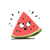 Goofy Watermelon Slice Vinyl Car Decal Sticker – Waterproof & UV-Resistant 3.4133333333333336"