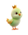 Crowned Chick Vinyl Car Decal Sticker – Waterproof & UV-Resistant 3.946666666666666