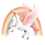 Flying Rainbow Unicorn Vinyl Car Decal Sticker – Waterproof & UV-Resistant 3.4133333333333336"