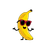 Cool Banana V2 Vinyl Car Decal Sticker – Waterproof & UV-Resistant 3.4133333333333336"