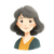 Ghibli-Style Woman V3 Vinyl Car Decal Sticker – Waterproof & UV-Resistant 3.4133333333333336"