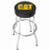CAT Logo Black Vinyl Stool | Garage Game Room Accent, Strong Steel Frame, Foam-Padded Seat, Durable Non-Spinning Design