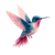 Cute Flying Colibri Vinyl Car Decal Sticker – Waterproof & UV-Resistant 3.4133333333333336"